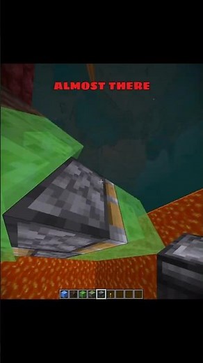 Self Lava Bridging Machine in Minecraft! 🌋🤯 | #minecraft