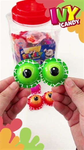 2 in 1 eye jelly candy with jam#funny #halloween #eyes