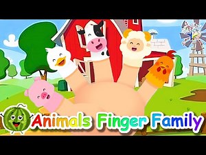 Farm Animals Finger Family AF1 || Kids Songs and Nursery Rhymes || EduFam Kids Dance and Sing ~