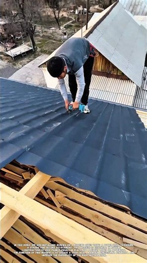Perfect Roof Screw Installation | Clean & Strong Fixing Technique.