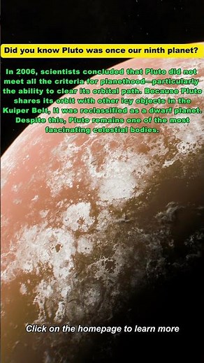 Did you know Pluto was once our ninth planet? #space