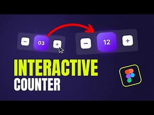 Create INTERACTIVE COUNTER Animation in Figma | Figma Variables (Easy)