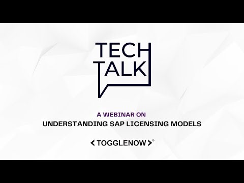 Webinar on Understanding SAP Licensing Models