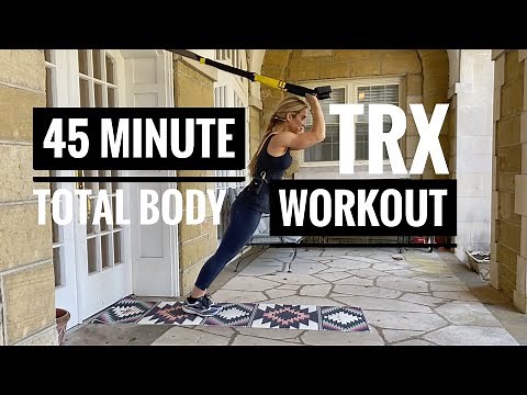 45 Minute TRX Total Body Workout | Strength + Cardio | Challenging + Advanced Suspension Training
