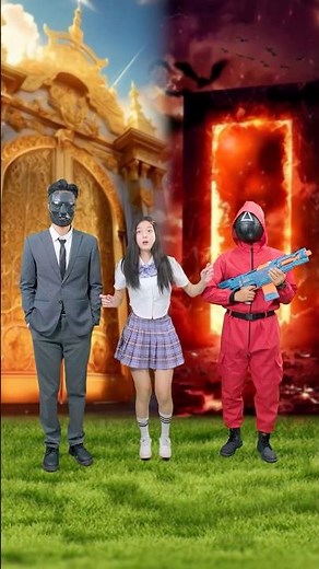 Stairs to Heaven... Or Hell's Seven? 😇😈 #CindyAnnie #schoolcrush #schooldrama #linhchihihi