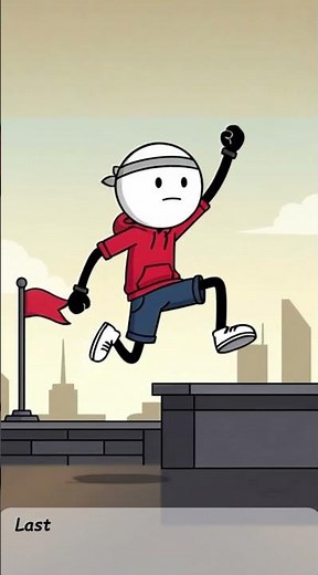 🏃‍♂️ Stickman Parkour Challenge / Rooftop Adventure 🏙️