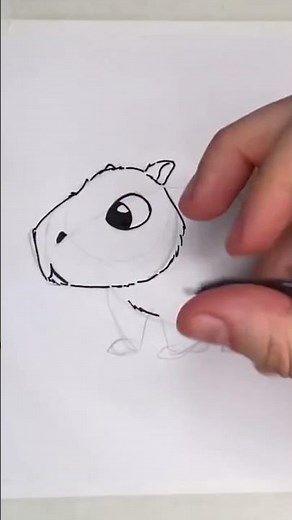 ✏️ Desenhando uma Capivara Baby 🎨