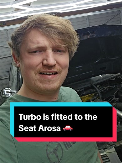 Fitting the turbo on the Max Power Arosa project. 🚗 #maxpower #maxpowerreunion #modified #custom #projectcar