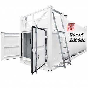 [Hot Item] 40FT Diesel Fuel Storage Tank Containerised Station Self Bunded Fuel Tankwith Fuel Dispenser Discharge Pump