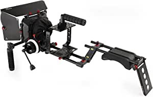 Shoulder Rig Kit for Cinema Camera/Production Camera 4k (FC-05) | BMCC Cage Rig Matte Box Follow Focus Accessories