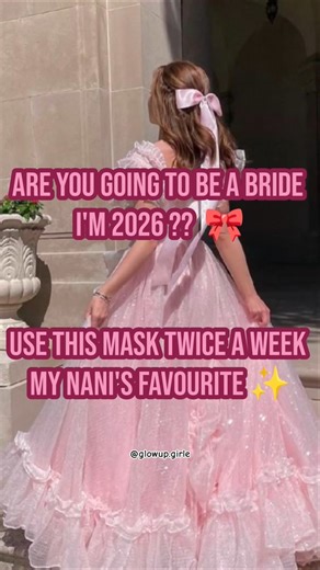 Diy bridal face and body mask ✨🎀#bride #bridalmakeup #skincare #beautytips #diy #faceglowingtips