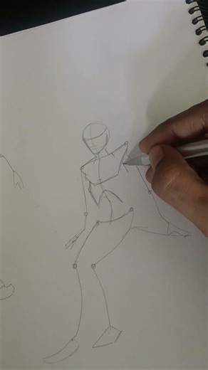 Stick Figure Gesture Practice – Bending Poses
