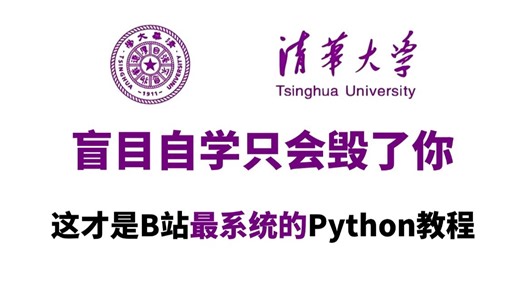 【整整600集】清华大学196小时讲完的Python零基础到精通全套教程，全程干货无废话！7天学简历可以写精通Python了！这还学不会，我退出IT圈！