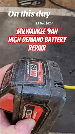Milwaukee m18 9ah battery repair timelapse asmr