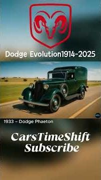 Dodge Evolution 1914–1953 — From First Engines to Post-War Power