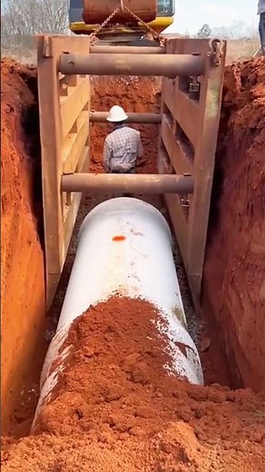 Efficient laying process of underground pipes