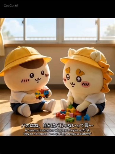栗まんじゅうとシーサー｜ちいかわ風ハンドメイド紹介
