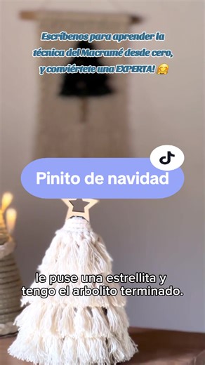 Tutorial de Pino de Navidad en Macramé