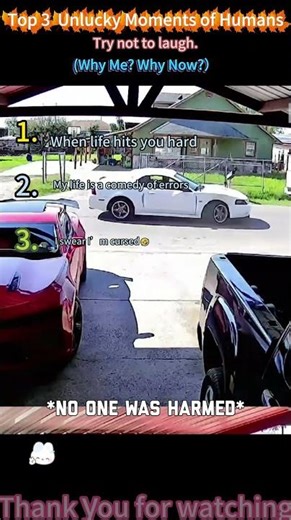 Humans being unlucky #youtubeshorts #comedy #funny