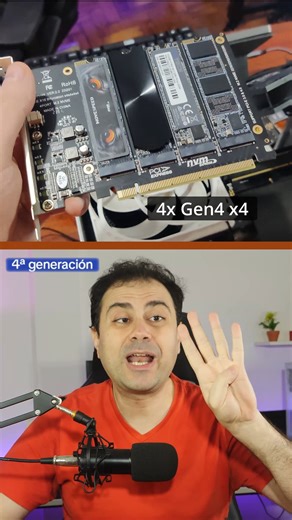 317K views · 8K reactions | El mejor NAS casero posible. Con este procesador Ryzen de $50 USD tienes 20 carriles PCIe 4.0 disponibles para conectar cuatro SSD MOVESPEED pantera negra y una tarjeta de red PCI express x4 #hardware #pc #pcgaming #nas #ssd #movespeed #AliExpress #acaele | acaele | Facebook