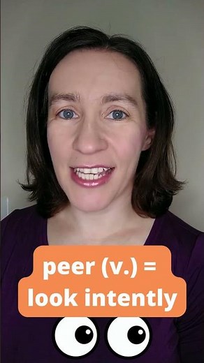 Peer (noun), Peer (verb), and Pier