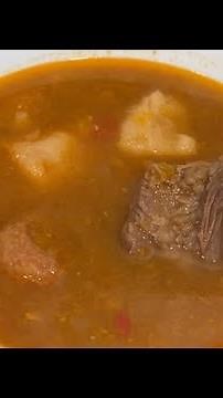 MAKING CUBAN MEAT SOUP