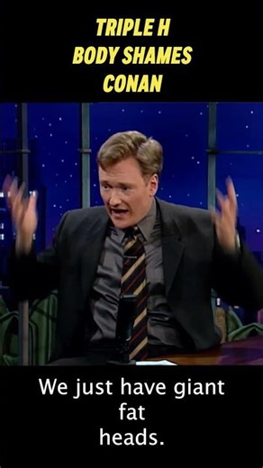 Triple H BULLIES Conan 😢 #wwe #tripleh #conan