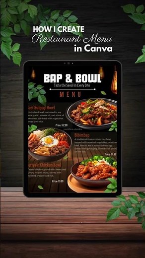 Food looks good, but your menu should look even better 😍Here’s how I make a restaurant menu in Canva