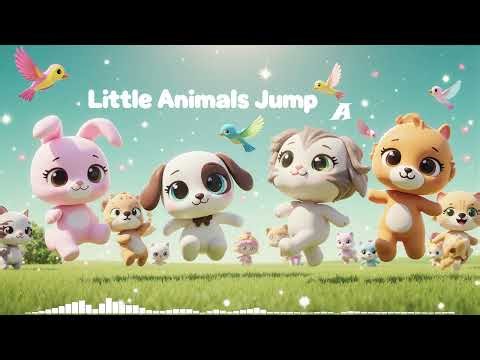New English Nursery Rhymes ｜新英語兒歌｜Little Animals Jump - A Edition