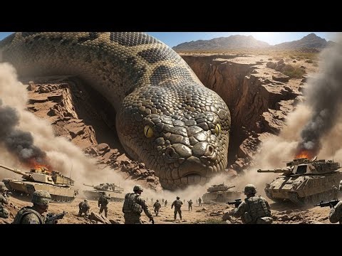 A Giant Serpent Emerges From Beneath the Desert After a Massive Explosion