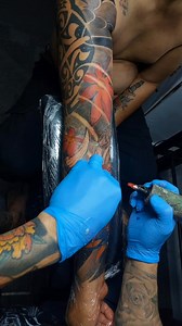 Oriental tattoo full sleeve add on tattoo Cover-up Tattoo Meanings and Ideas #foryouシ #reaction | Cover-up Tattoo Meanings and Ideas