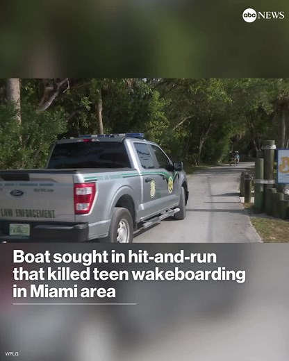 Authorities in Florida are searching for a boat involved in a fatal hit-and-run that killed a teenager wakeboarding in the Miami area over the weekend. The victim was wakeboarding near Nixon Beach in Key Biscayne Saturday afternoon when the incident occurred, according to the Florida Fish and Wildlife Conservation Commission, which is investigating. The girl — 15-year-old Ella Adler of Miami Beach — had fallen in the water while being towed about one mile from shore. She was waiting to be recove