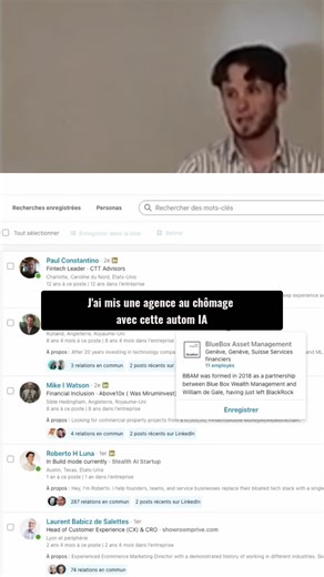 Extrait de mon cours COMPLET d’IA donné à l’ESCP (top 3 business school) Comment automatiser entièrement la prospection via Sales Navigator : extraction des leads, centralisation des données et gain massif de temps, tout en réduisant les coûts liés aux licences et aux tâches manuelles. #IA #automatisation #ESCP #business #nocode #entrepreneuriat #prompt #zenithia