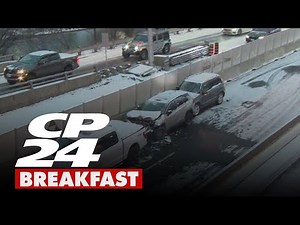 Crashes create traffic chaos across snowy GTA highways; DVP closed
