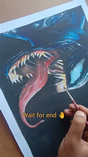 "WE ARE VENOM!" 🤯 7 hours to complete | Realistic Painting Time-Lapse #shorts #art #drawing #venom