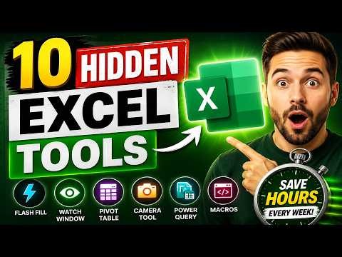 Stop Wasting Time in Excel! 10 Powerful Hidden Tools