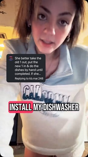 Attempted to put the dishwasher together… boring Guess I’ll let my husband handle it! 😂🍽️ | Olivia Reid