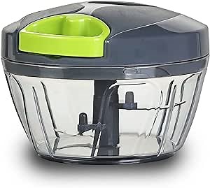 Manual Food Chopper Vegetable Cutter, Hand Pull String EASY & FAST Vegetable Chopper Onions Cutting Tool for Vegetable Fruits Nuts