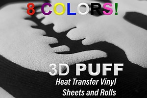 3D Puff Heat Transfer Vinyl | 3D Puff HTV for Sale