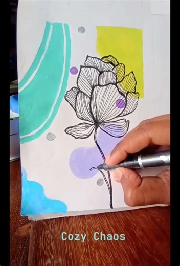 Day3 of Boho Art | Easy Boho drawing for beginners #art #boho #drawing #shorts #shortvideo #reels