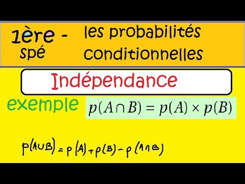 Conditional probabilities - First year of advanced mathematics - independence