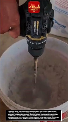 Electric Mortar Mixer Drill - How to Mix Cement & Mortar Efficiently
