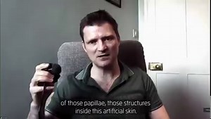 A 3D-printed robotic fingertip contains structures that allow it to touch and feel surfaces using the same principles seen in human skin. https://www.newscientist.com/video/2315719-robotic-fingertip-has-human-like-sense-of-touch/ | New Scientist