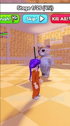 Escape EL GATO'S PRISON RUN 😱😆 #roblox #shorts