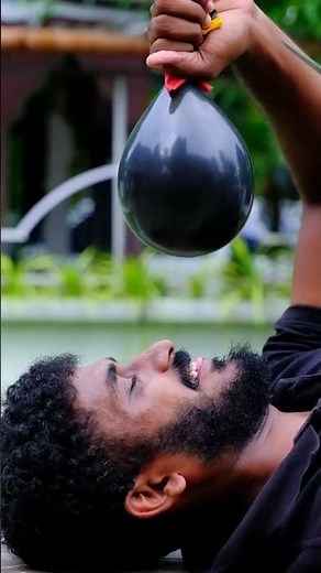 Water Balloon Challenge 🤭✌️ #shorts