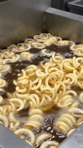 How Curly Fries Are Made in a Massive Factory 🍟🥔 | Mass Production #shorts #HowItsMade #CurlyFries