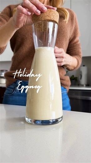 The only way you should be making eggnog for Christmas! Recipe at: https://downshiftology.com/recipes/homemade-eggnog/ | Downshiftology