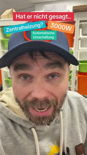 3000W heating element - automatic switchover to balcony power plant when water is warm