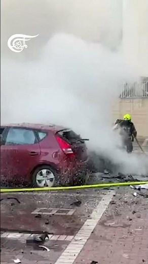 Footage shows site of missile impact in Tel Aviv