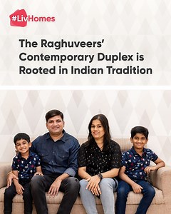 1.2K views · 20 reactions | A contemporary duplex house interior design that is rooted in Indian tradition — the Raghuveers’ luxurious home has an innovative style and vivid colours. Be it the gorgeous one-wall wonders or the functional kitchen, the 3BHK duplex is perfect for a family of four. | Livspace | Facebook